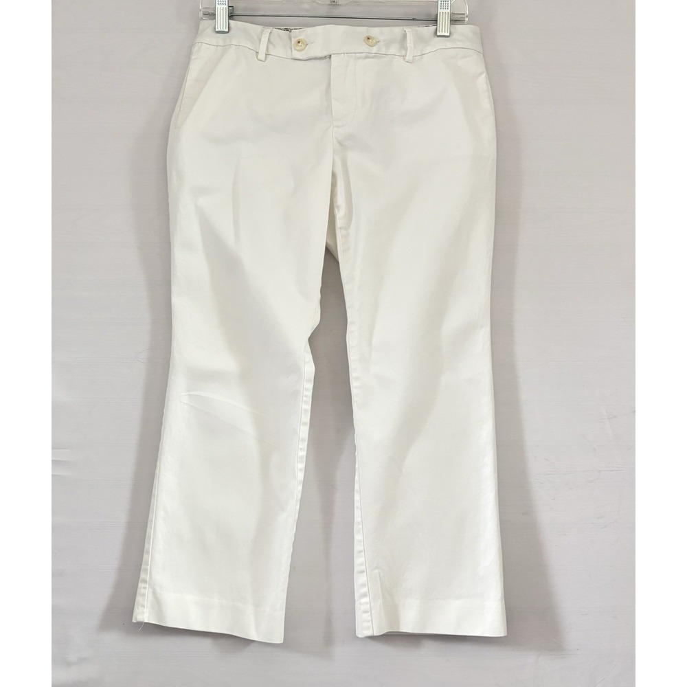 Banana Republic Women's Petite Ivory ‎ Ankle Pants Modern 6Petite